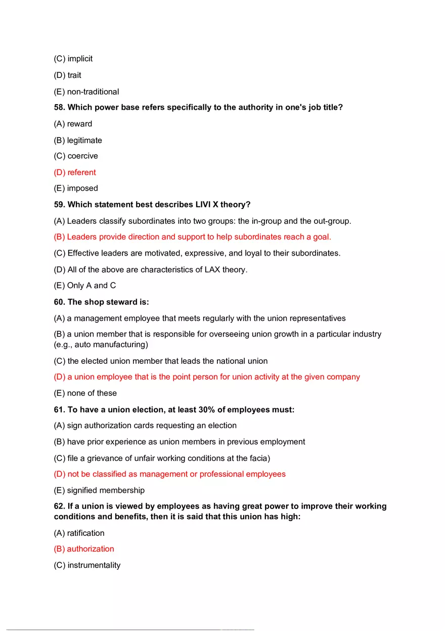 Organizational Psychology Review Questions Part 2 - Page 4