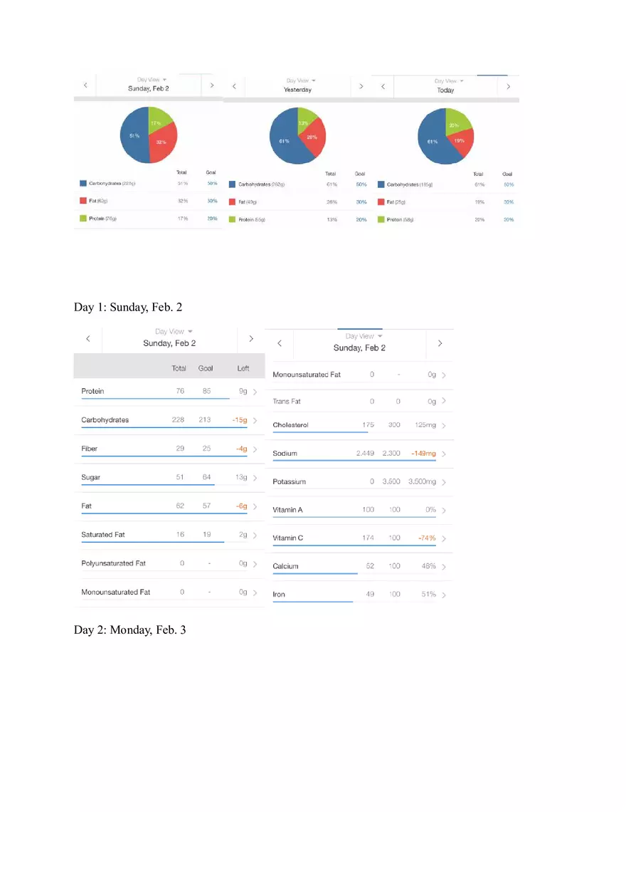 Nutritional Dietary Analysis Paper - Page 4