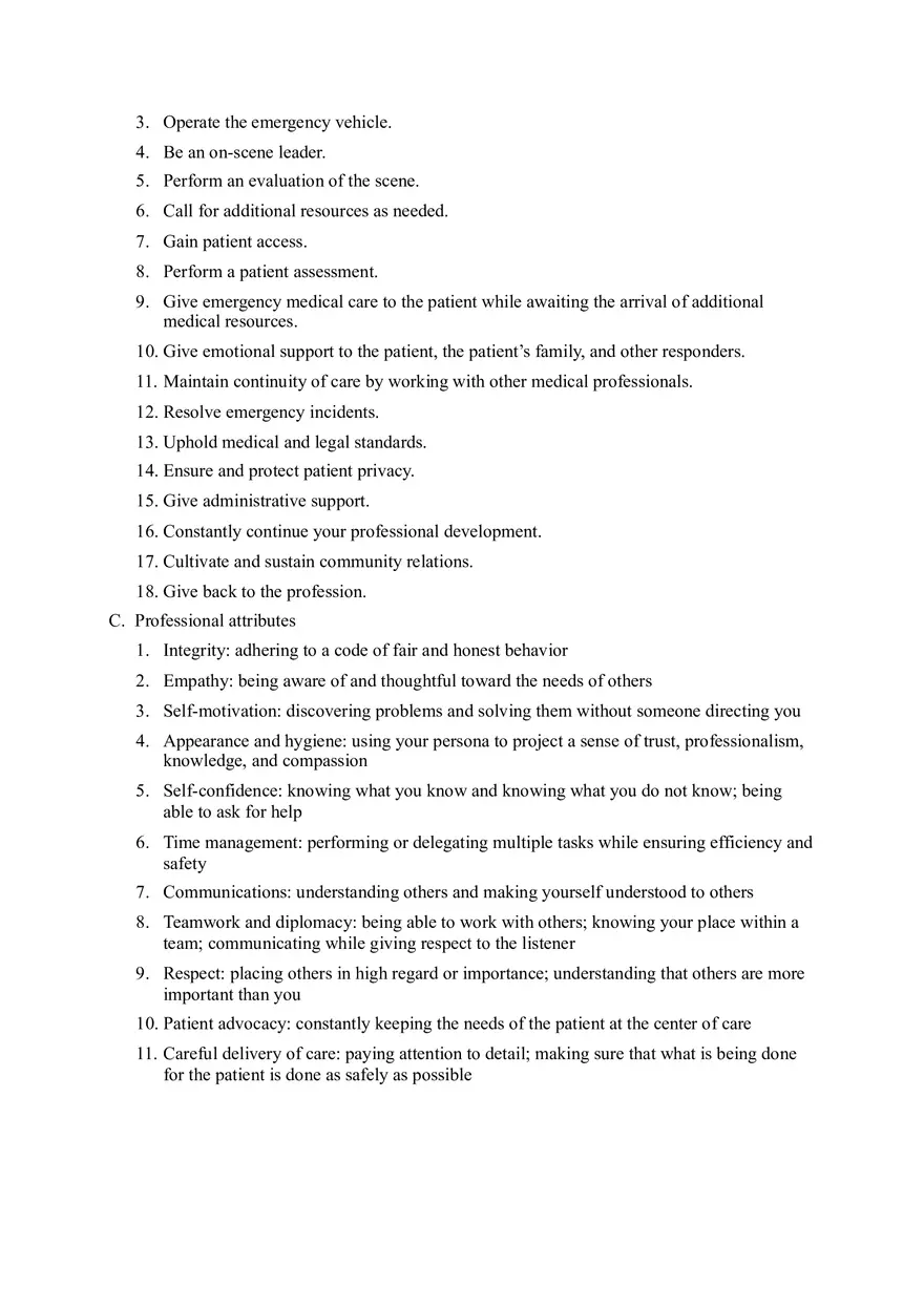 Emergency Medical Technician (EMT) Overview - Page 8