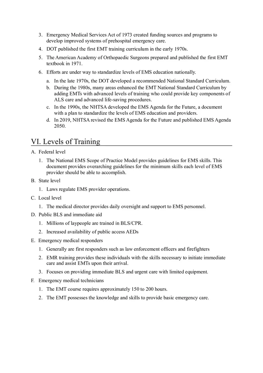 Emergency Medical Technician (EMT) Overview - Page 3