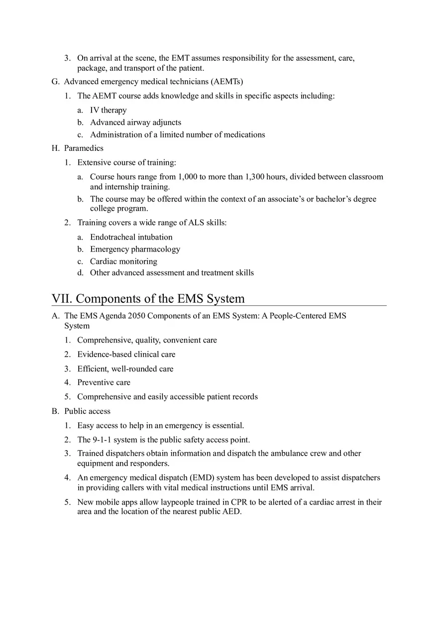 Emergency Medical Technician (EMT) Overview - Page 4