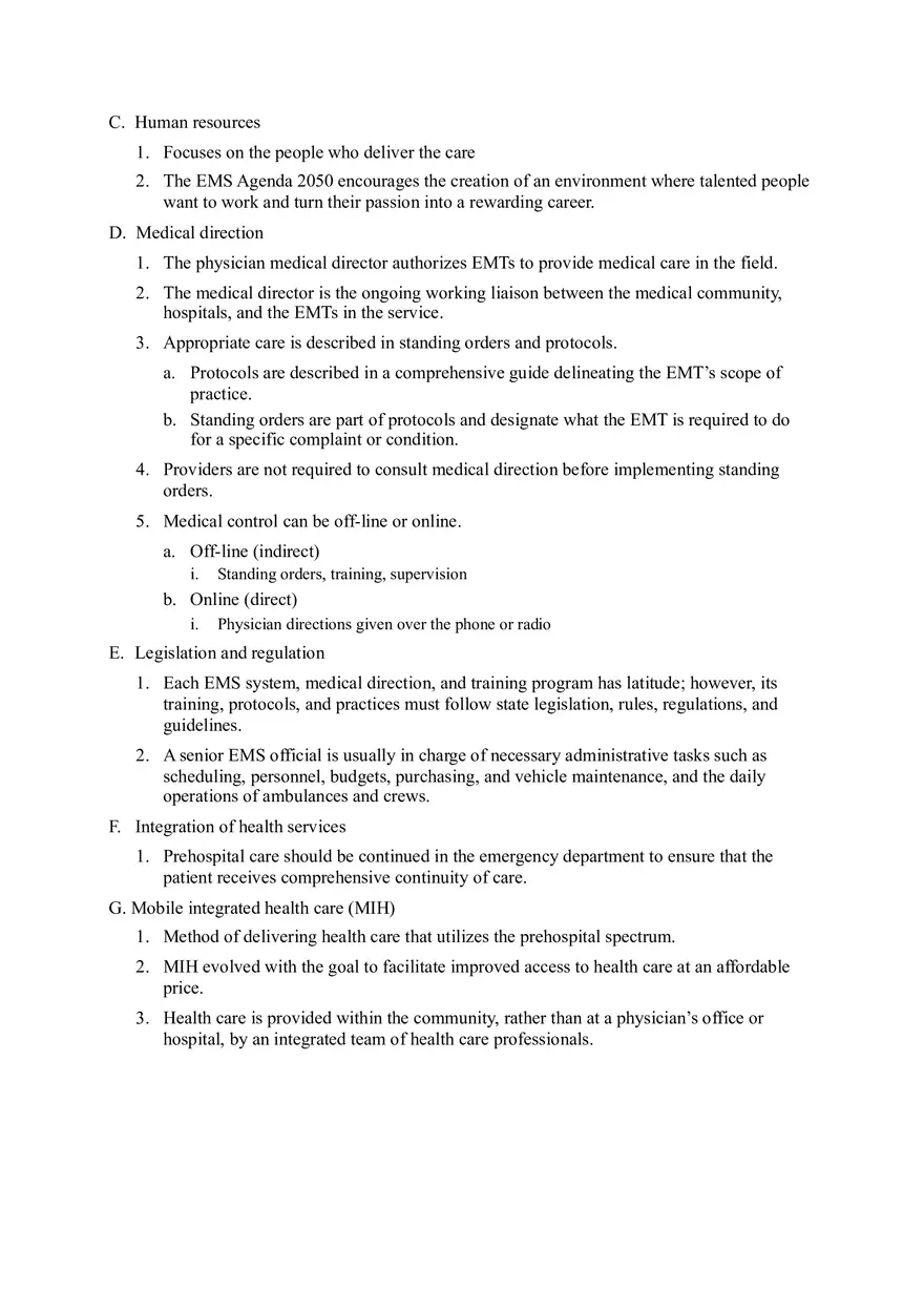 Emergency Medical Technician (EMT) Overview - Page 5