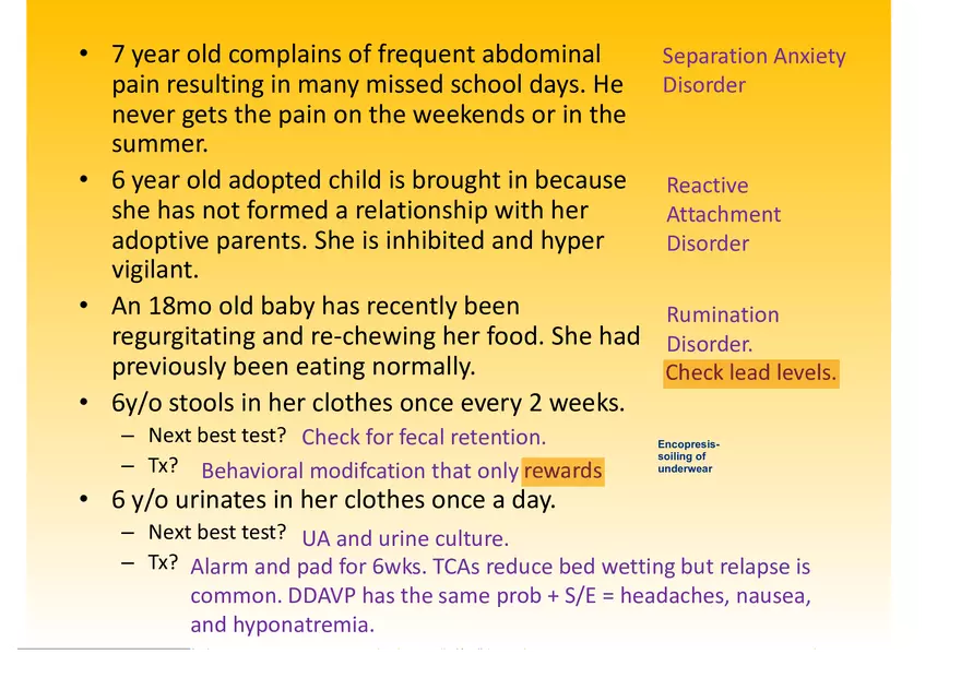High Yield Psychiatry Shelf Exam Review Notes Part 4 - Page 7