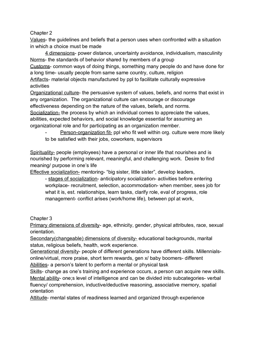 Values Lecture Notes - Page 1