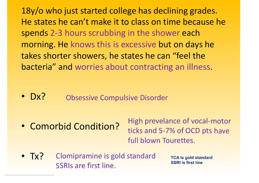 High Yield Psychiatry Shelf Exam Review Notes Part 2 - Page 8