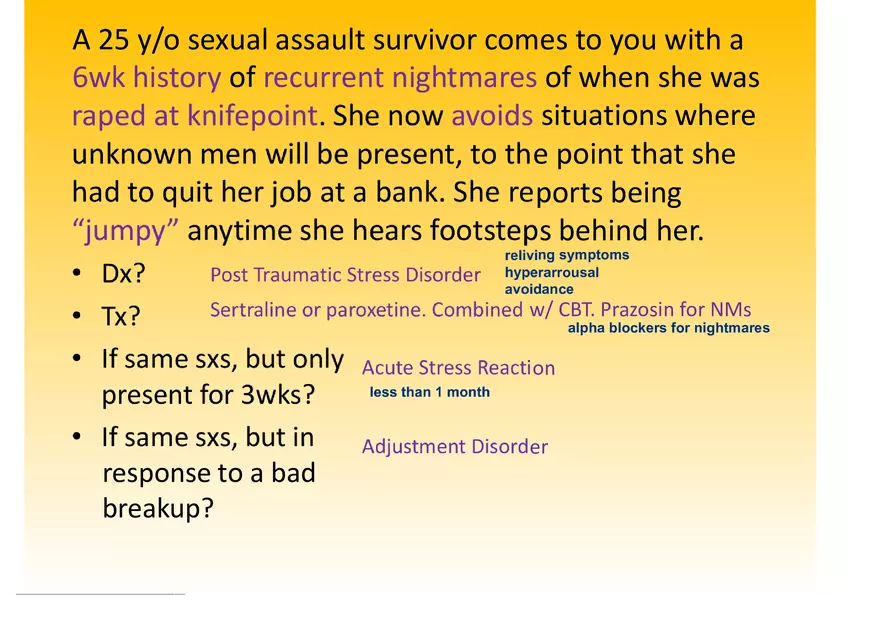 High Yield Psychiatry Shelf Exam Review Notes Part 2 - Page 9