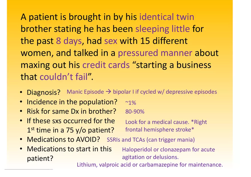 High Yield Psychiatry Shelf Exam Review Notes Part 2 - Page 2