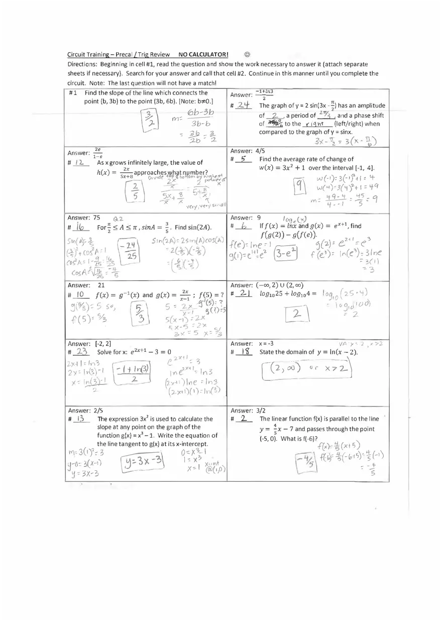 Review Circuit Answer Key - Page 1