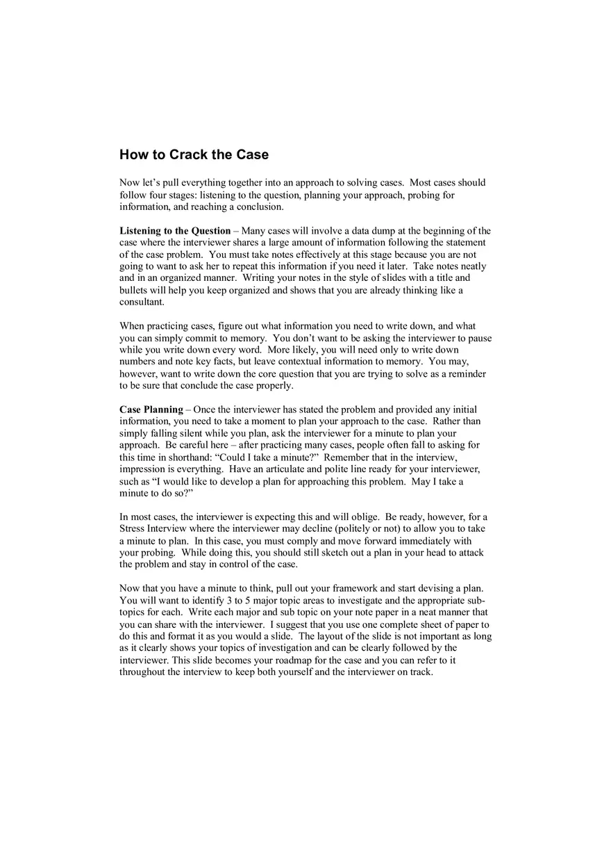 What Interviewers Want - Management Consulting - Page 8
