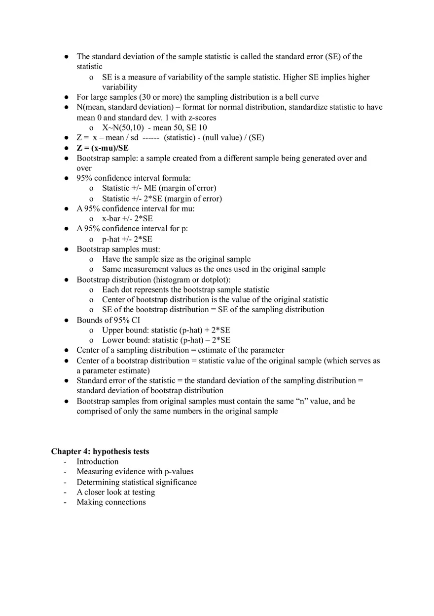 Elementary Statistics - Collecting Data Study Guide - Page 3
