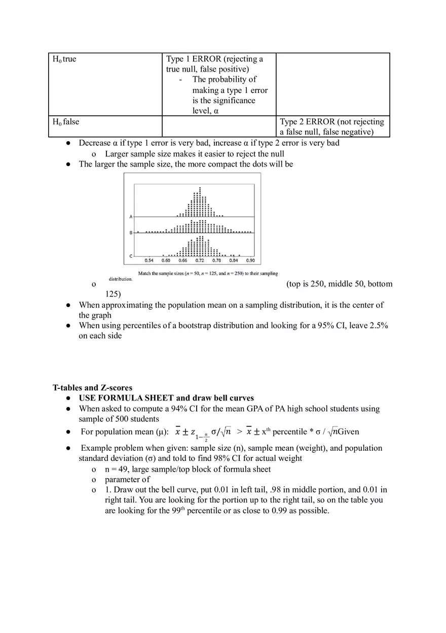 Elementary Statistics - Collecting Data Study Guide - Page 5