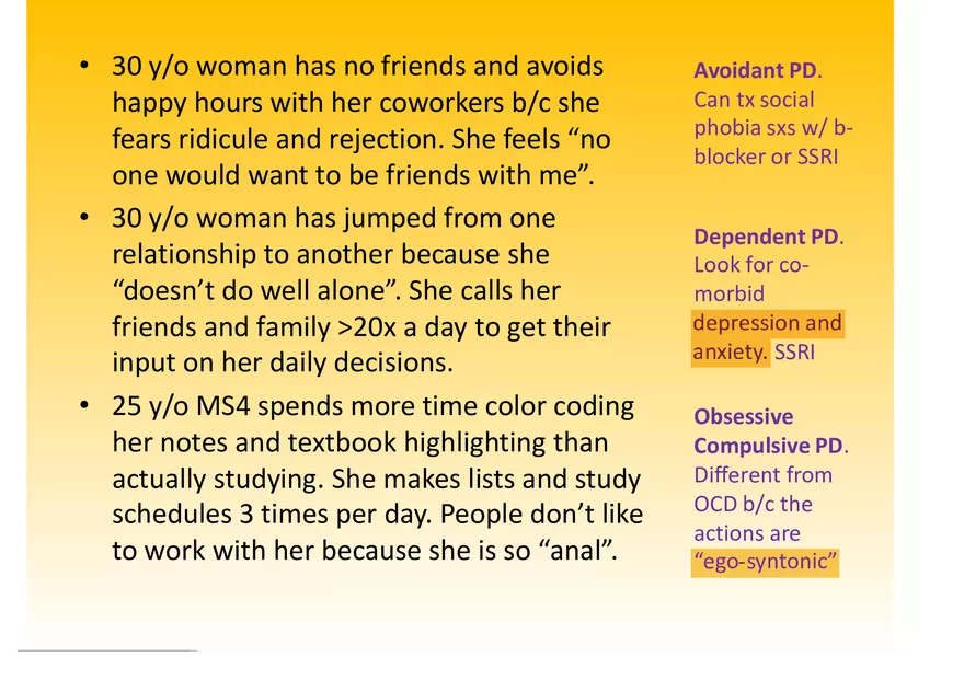 High Yield Psychiatry Shelf Exam Review Notes Part 3 - Page 6