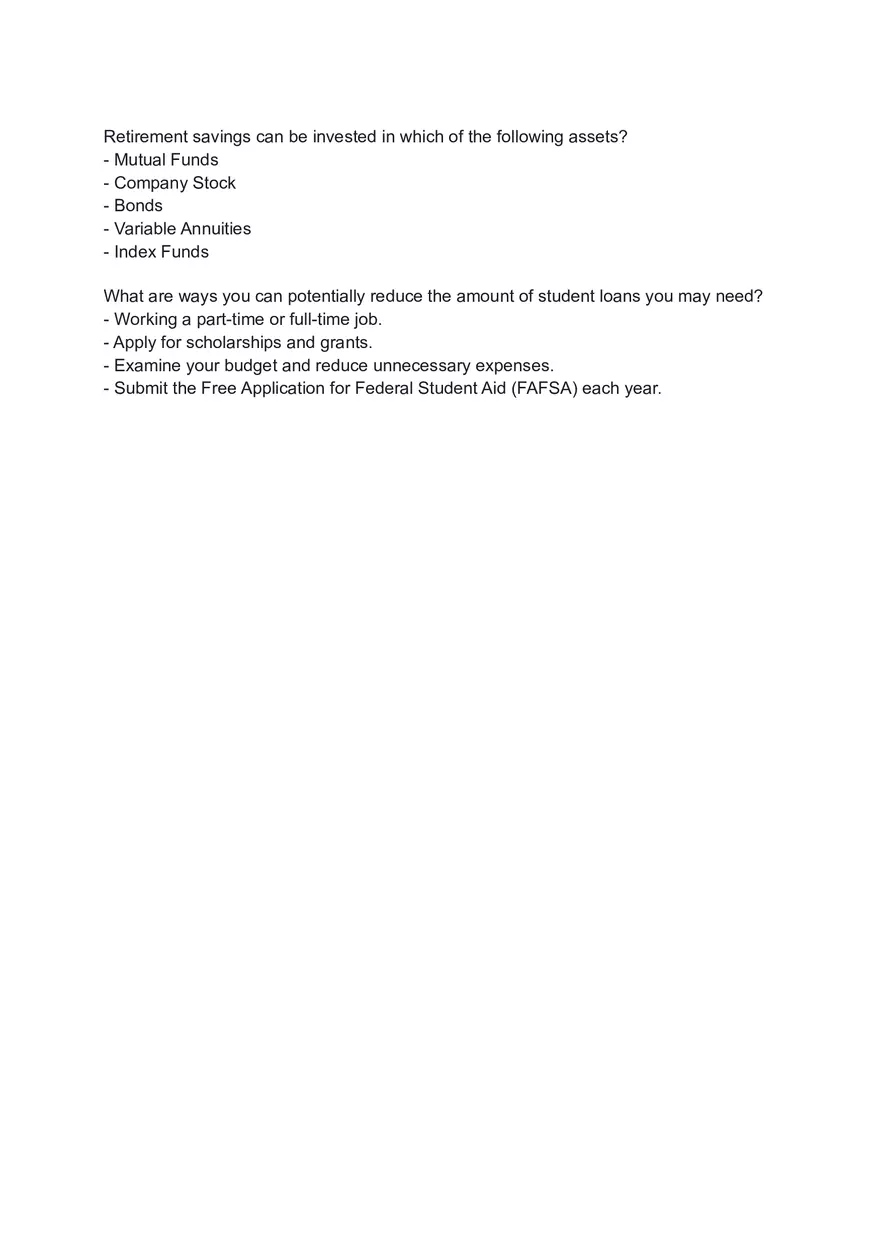 Financial Wellness Unit - Page 2