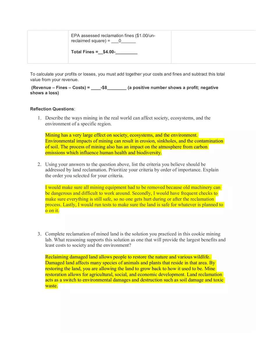 Rocks Minerals Resources Lab Activity - Page 2