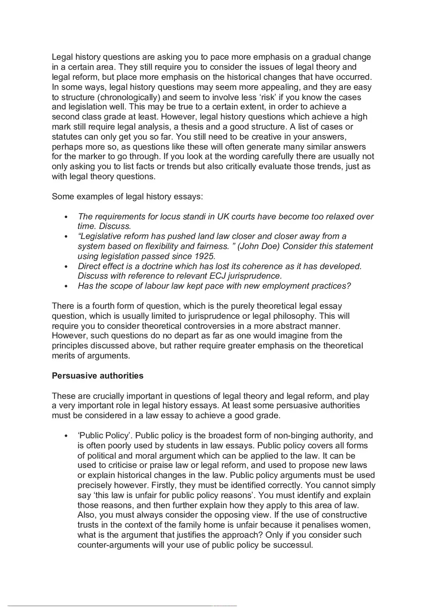 Legal Writing - Phrases to Help With Law Essays - Page 4