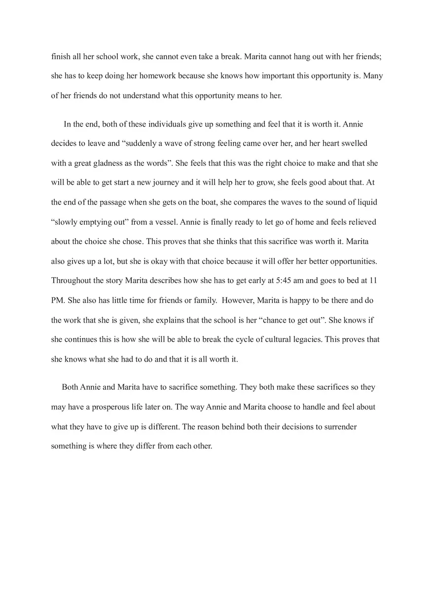 Compare Contrast Essay - A walk to Jetty - Page 2