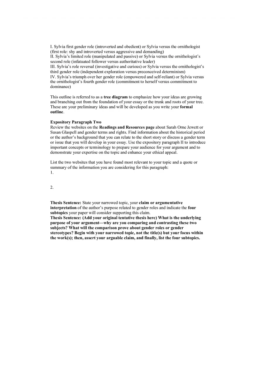 Essay Two Tree Diagram Informal Outline - Page 2