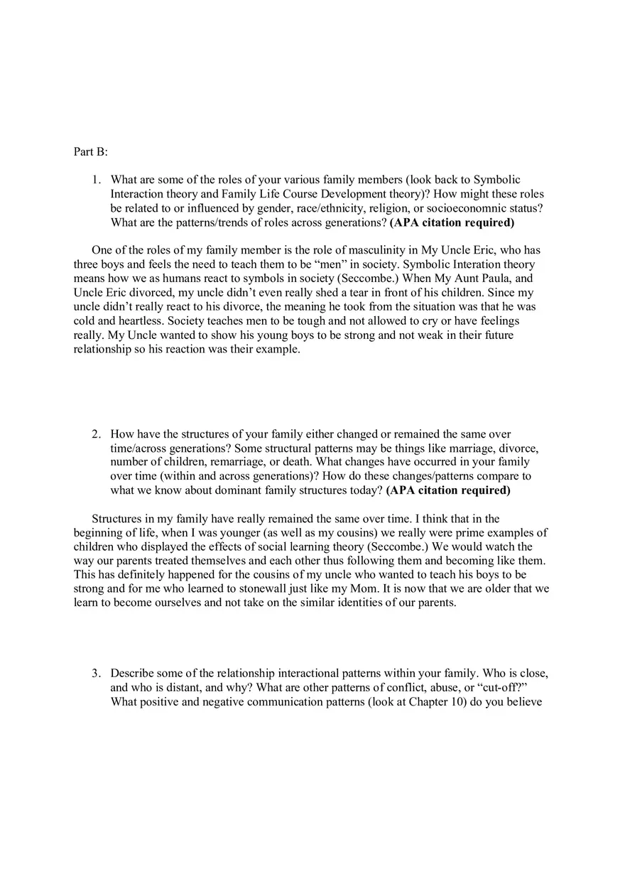 Genogram Assignment - Page 2