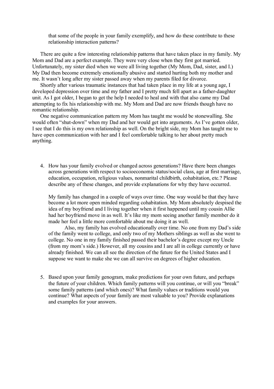 Genogram Assignment - Page 3