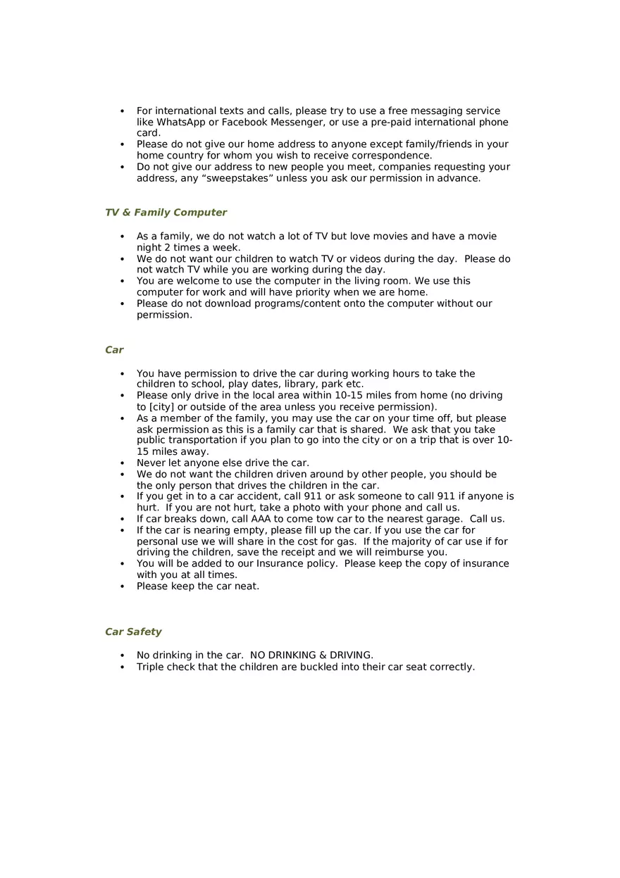 House Rules and Expectations for Smith Family Members - Page 3