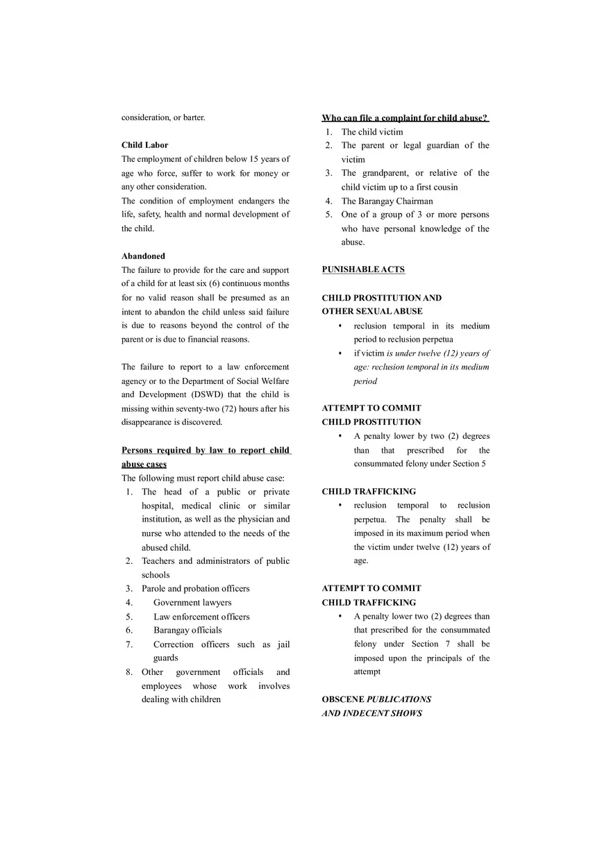 The Special Protection of Children Against Child Abuse - Page 2