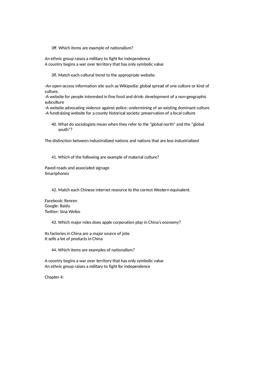 Sociology Midterm One Questions and Answers Part 2 - Page 10