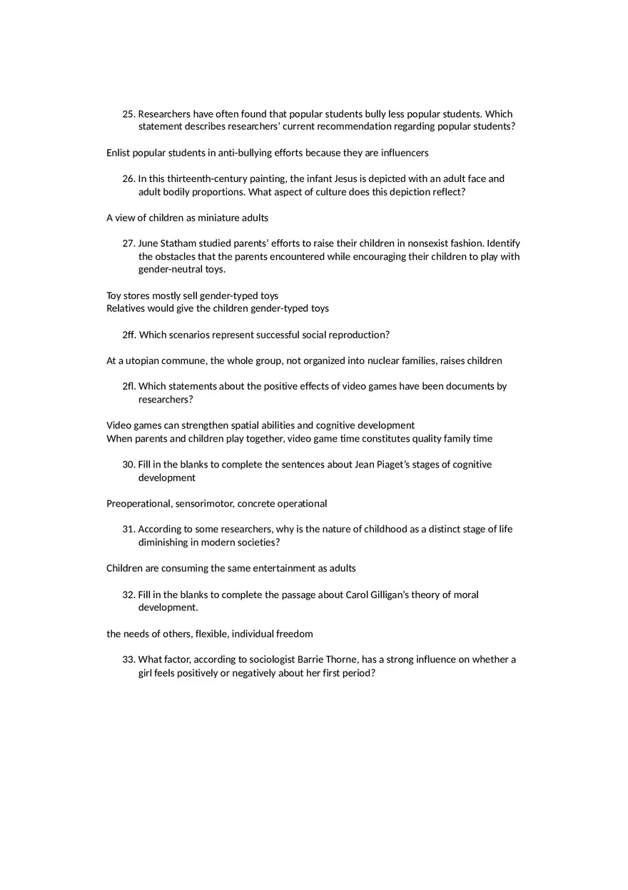 Sociology Midterm One Questions and Answers Part 3 - Page 6