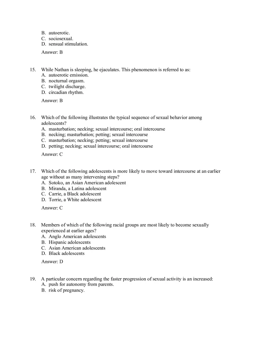 Practice Test - Sexuality Part 1 - Page 7