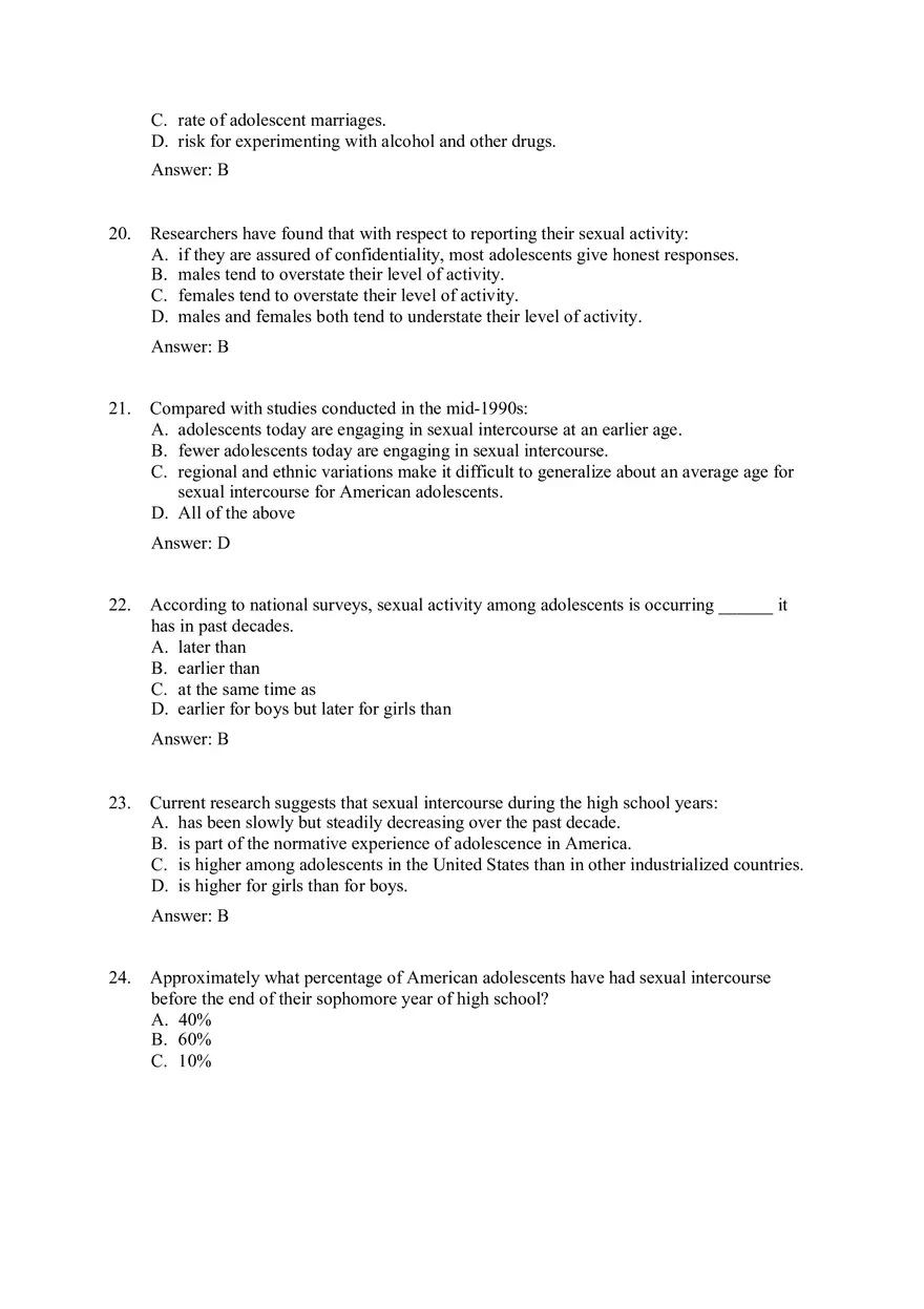 Practice Test - Sexuality Part 1 - Page 8