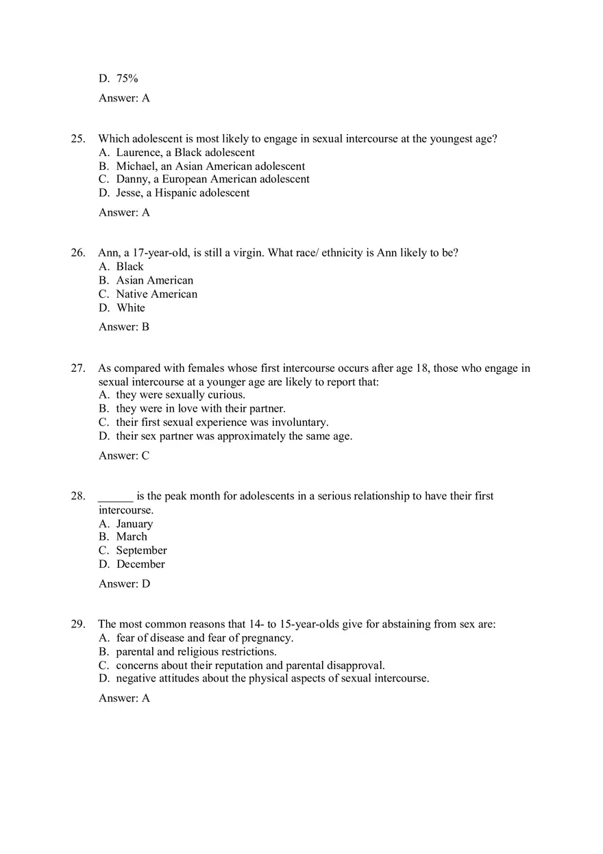 Practice Test - Sexuality Part 1 - Page 9
