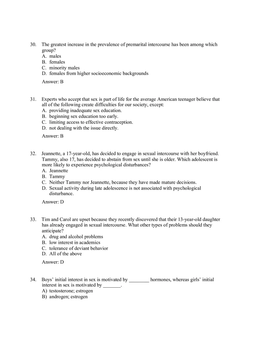 Practice Test - Sexuality Part 1 - Page 10