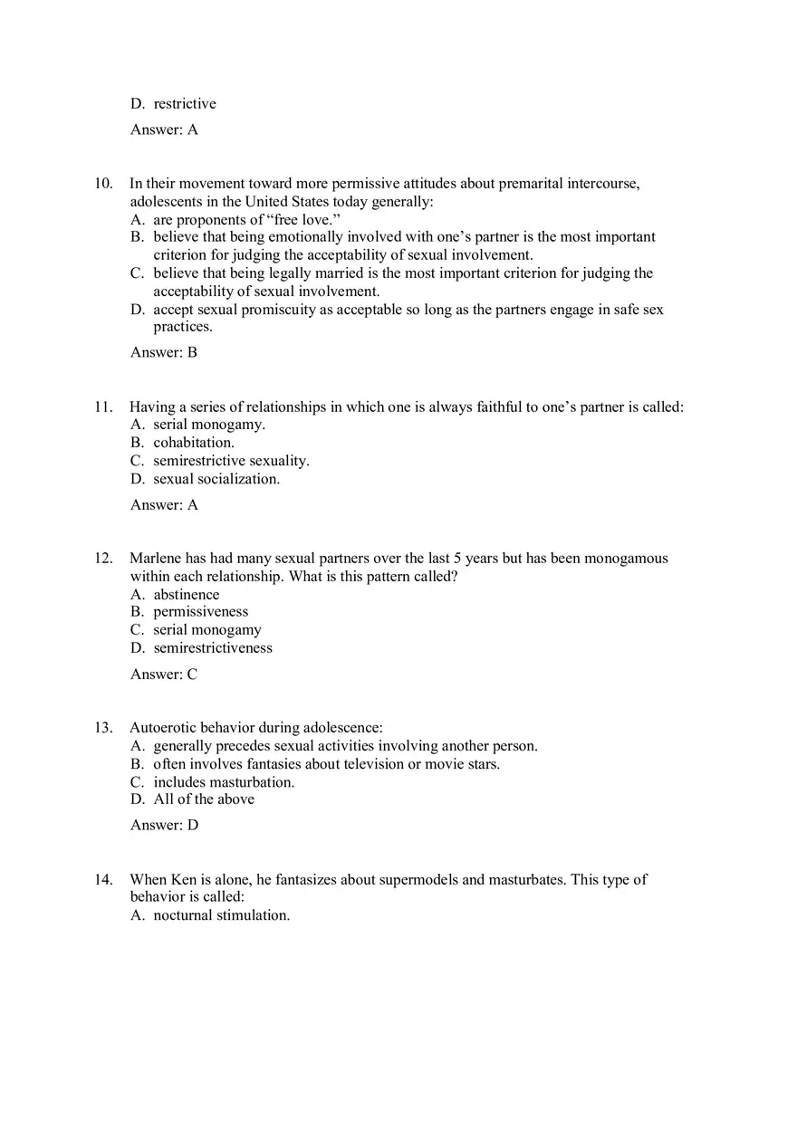 Practice Test - Sexuality Part 1 - Page 6