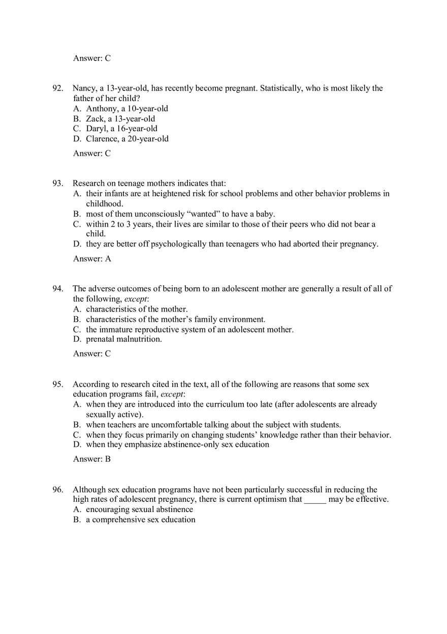 Practice Test - Sexuality Part 2 - Page 10