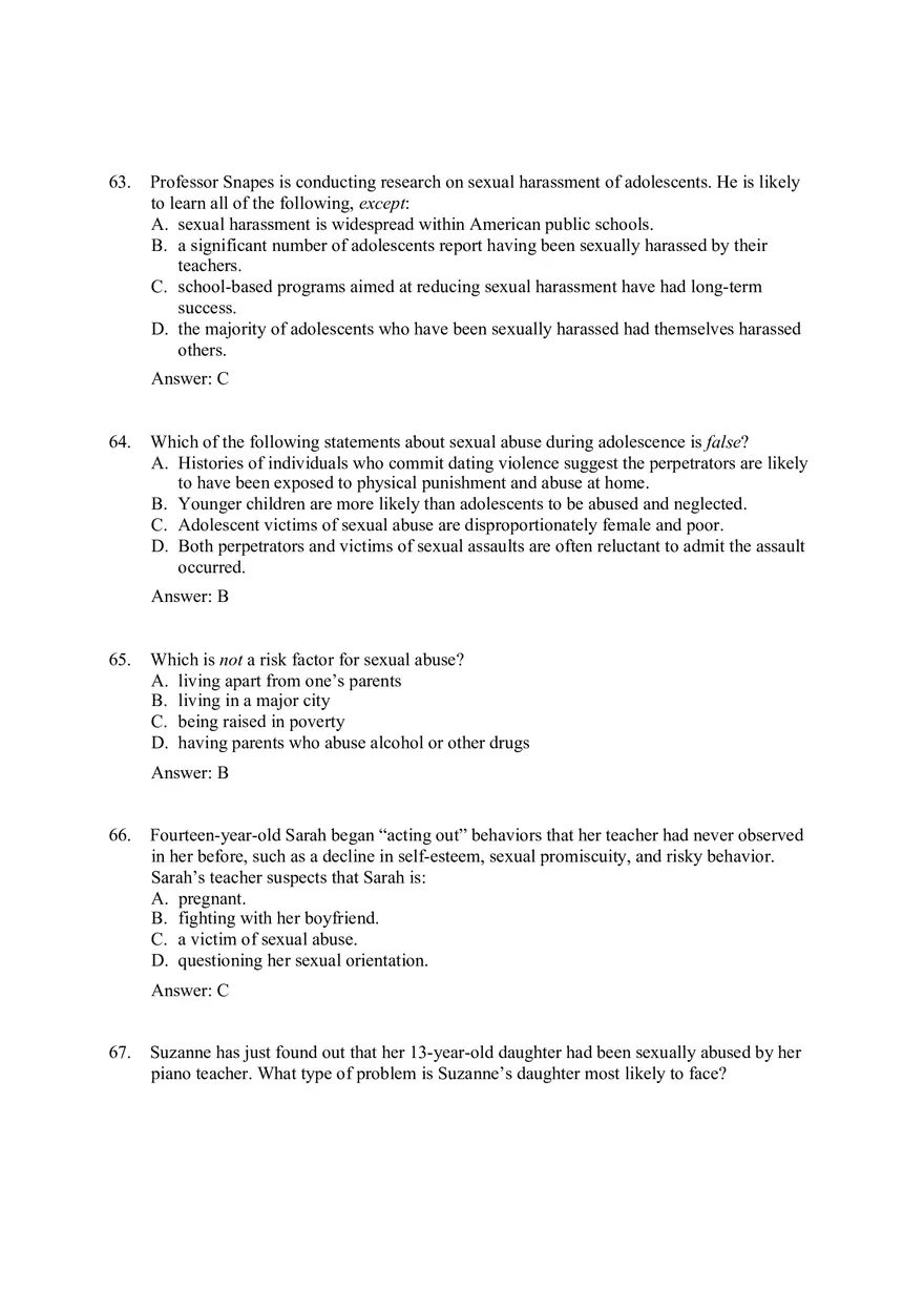 Practice Test - Sexuality Part 2 - Page 1