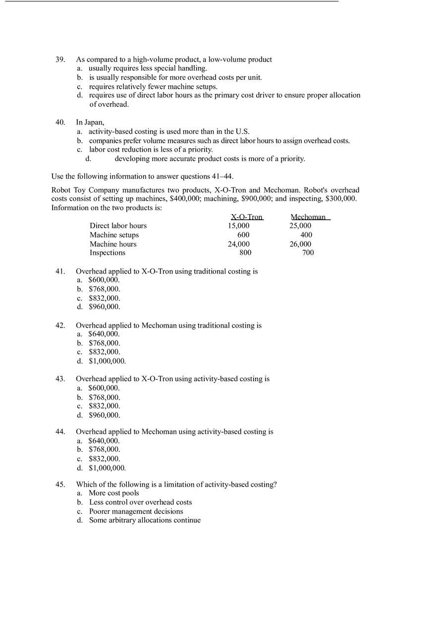 Activity Based Costing Answer Key - Page 12