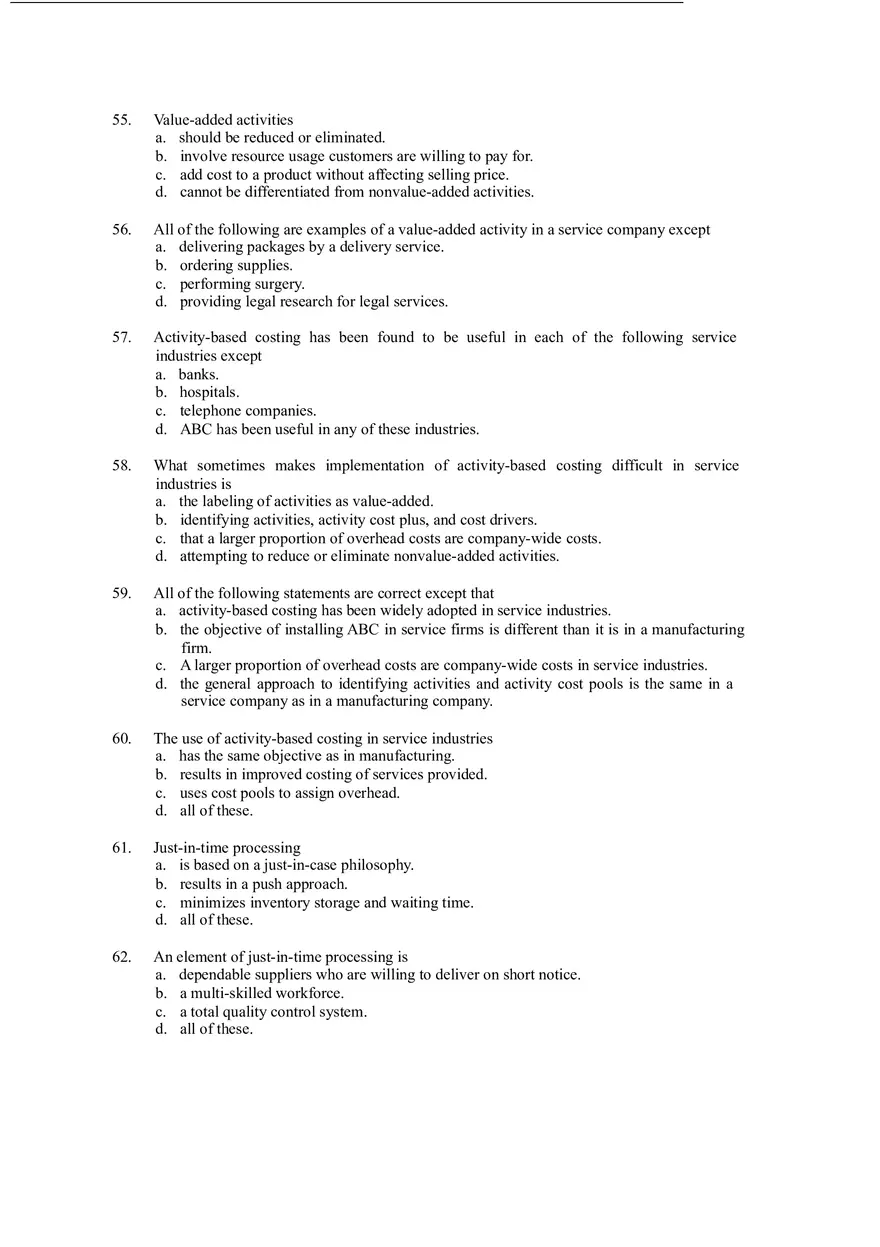Activity Based Costing Answer Key - Page 14