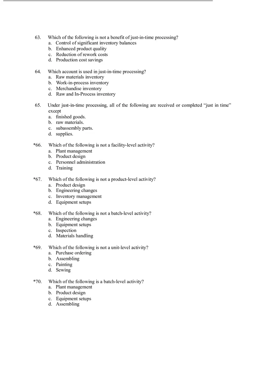 Activity Based Costing Answer Key - Page 15