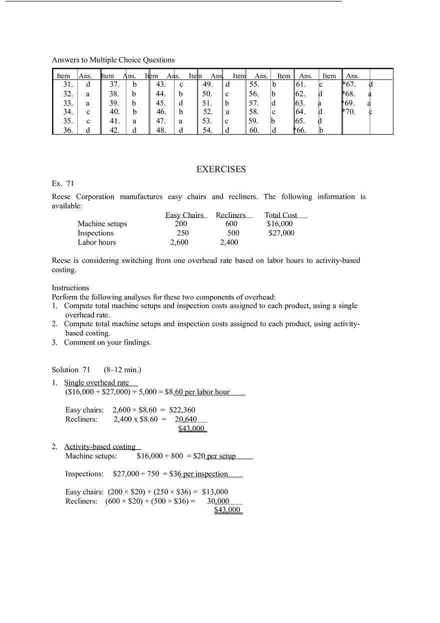 Activity Based Costing Answer Key - Page 16