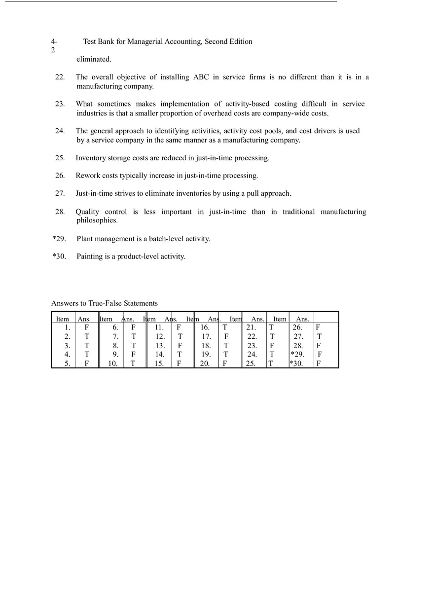 Activity Based Costing Answer Key - Page 2