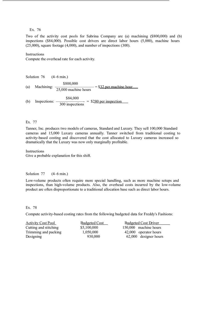 Activity Based Costing Answer Key - Page 4