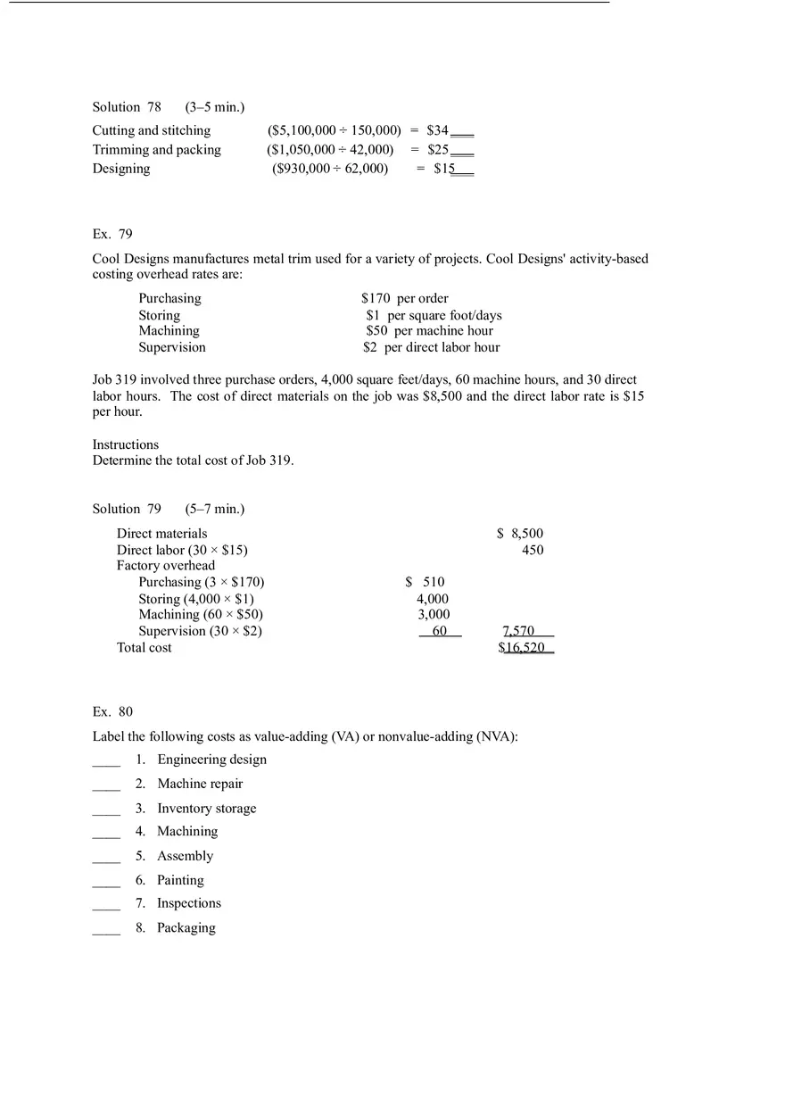 Activity Based Costing Answer Key - Page 5