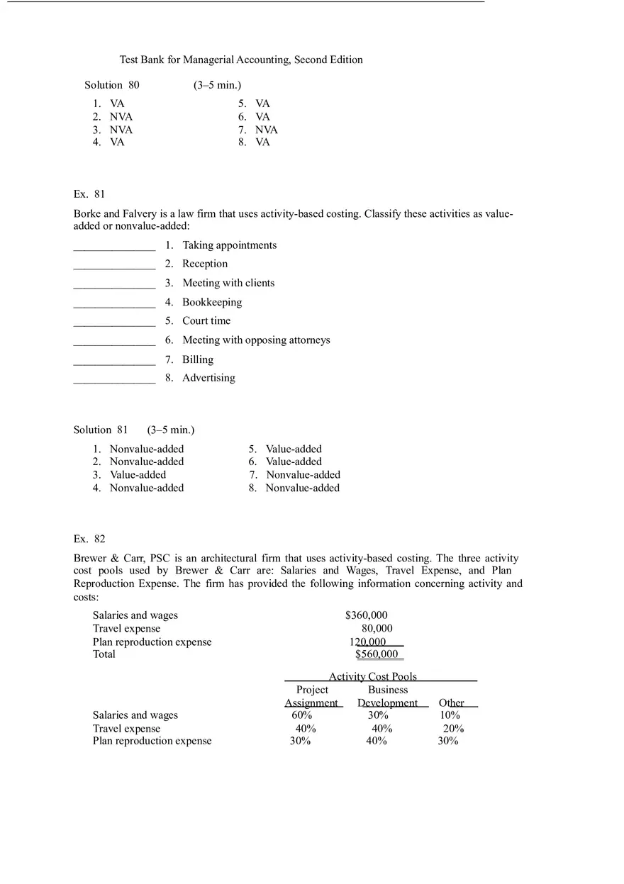 Activity Based Costing Answer Key - Page 6