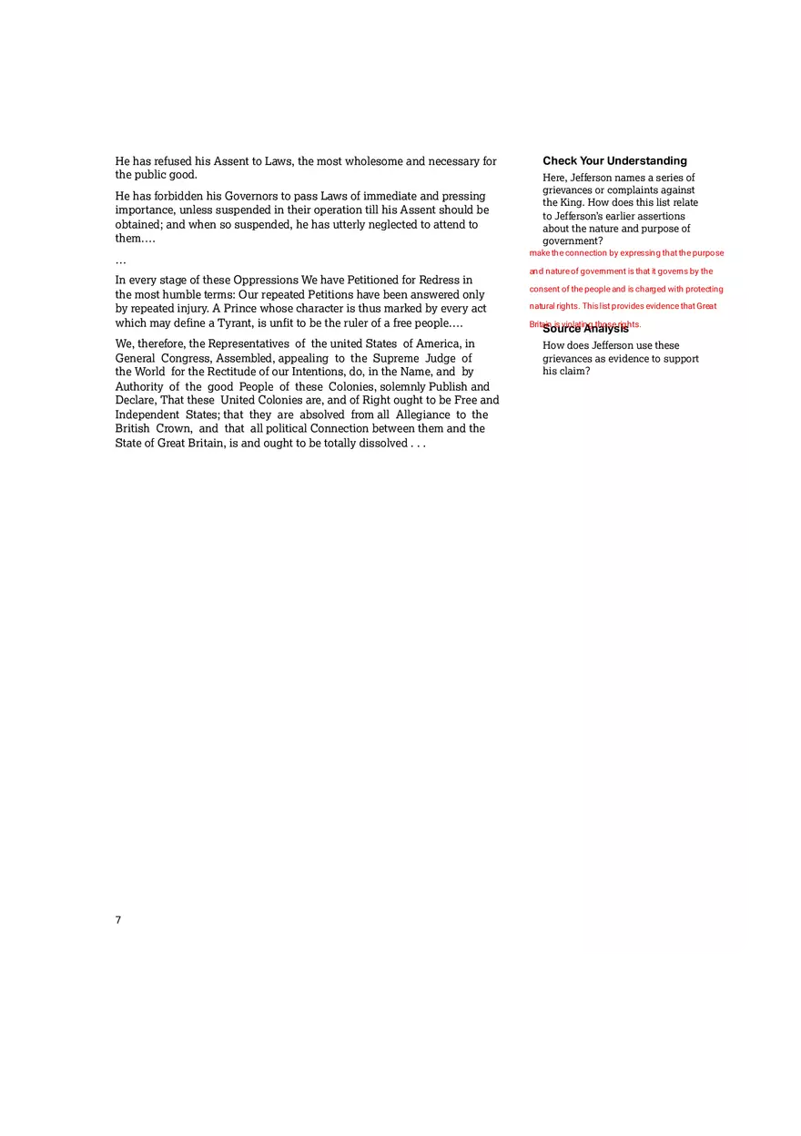 Declaration of Independence - Page 7
