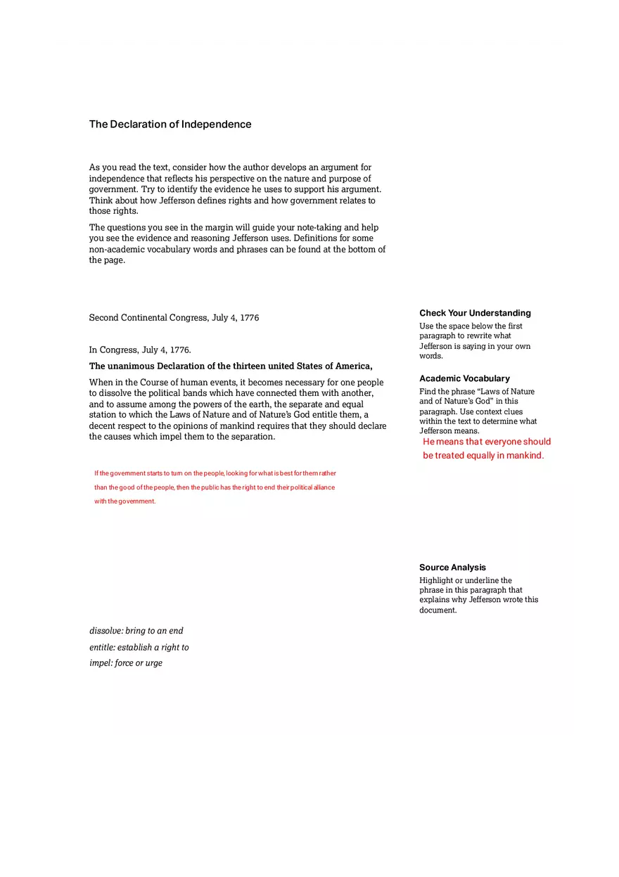 Declaration of Independence - Page 2