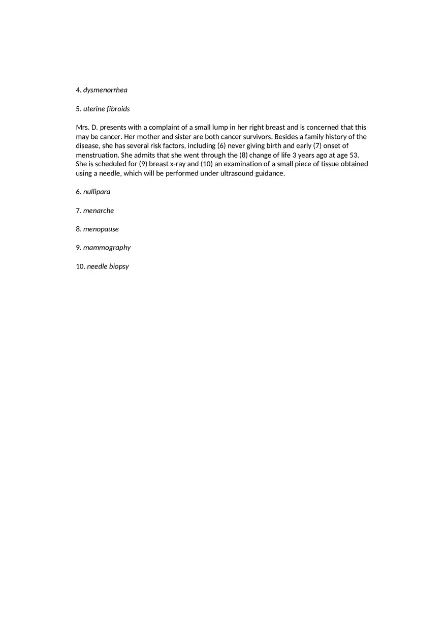 Assignment Answers - Gynecopathy - Page 5