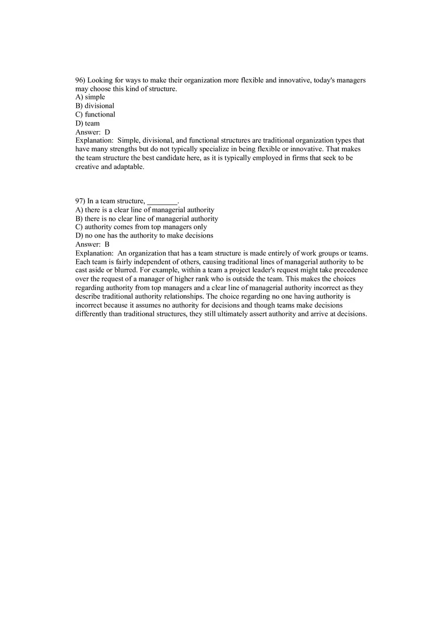 Fundamentals of Management - Organizational Structure and Design Part 4 - Page 1