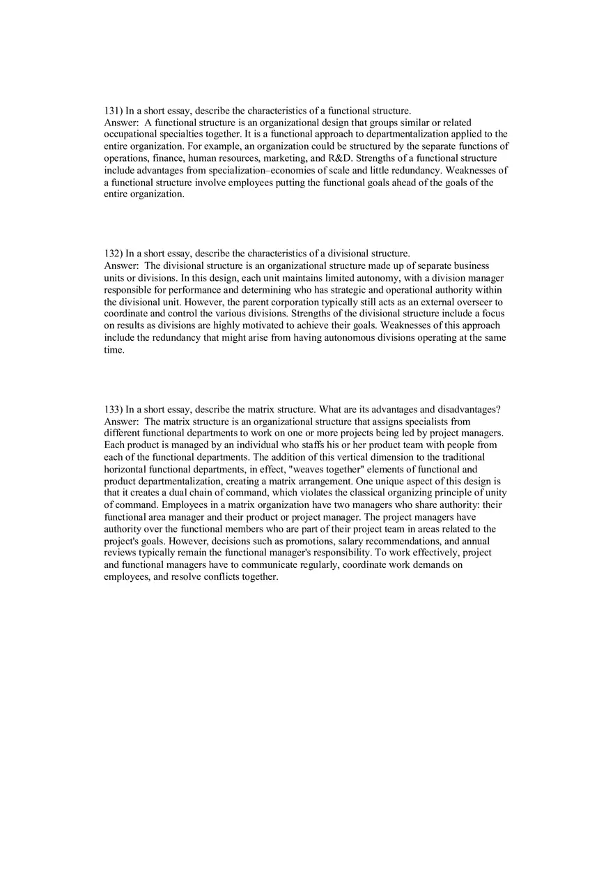 Fundamentals of Management - Organizational Structure and Design Part 4 - Page 4