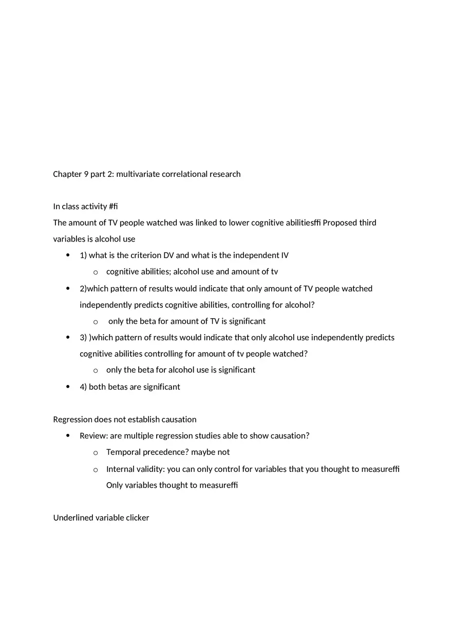 Multivariate Correlational Research - Page 1