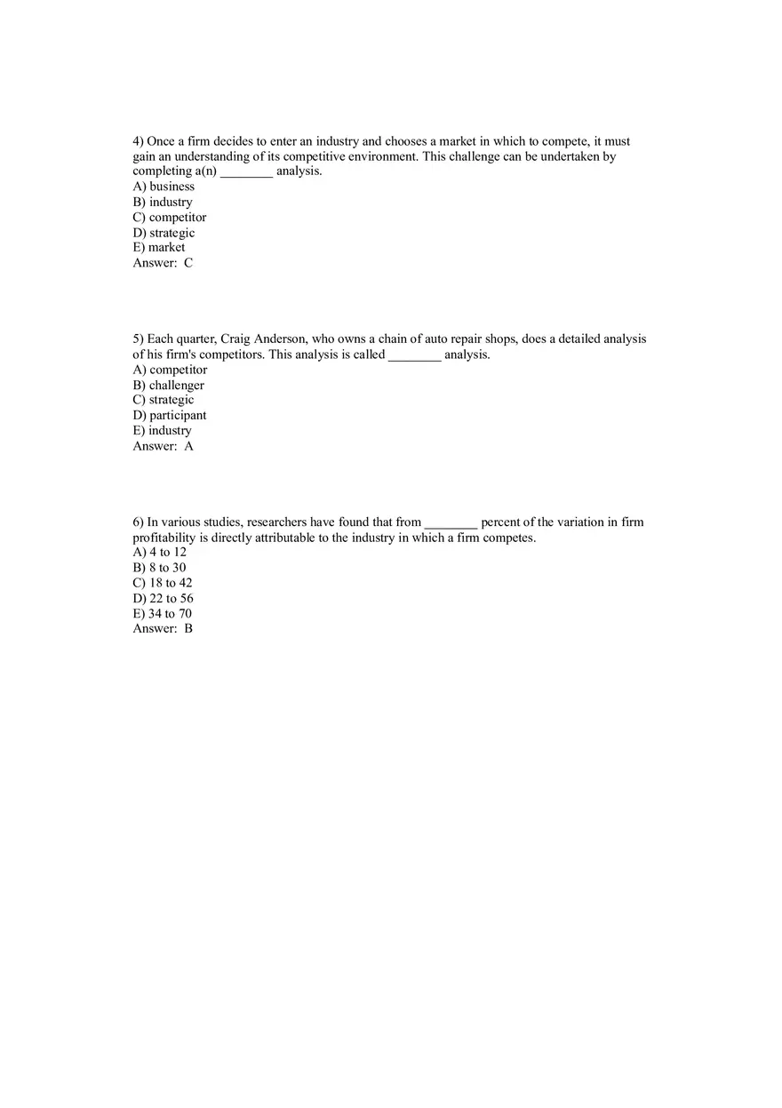Entrepreneurship - Successfully Launching New Ventures Answer Key Part 1 - Page 2