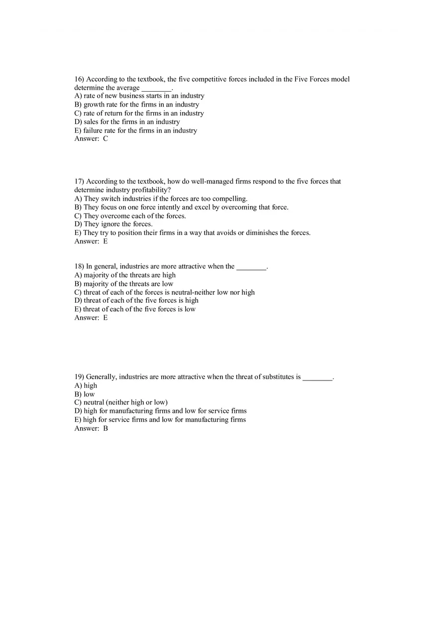 Entrepreneurship - Successfully Launching New Ventures Answer Key Part 1 - Page 5